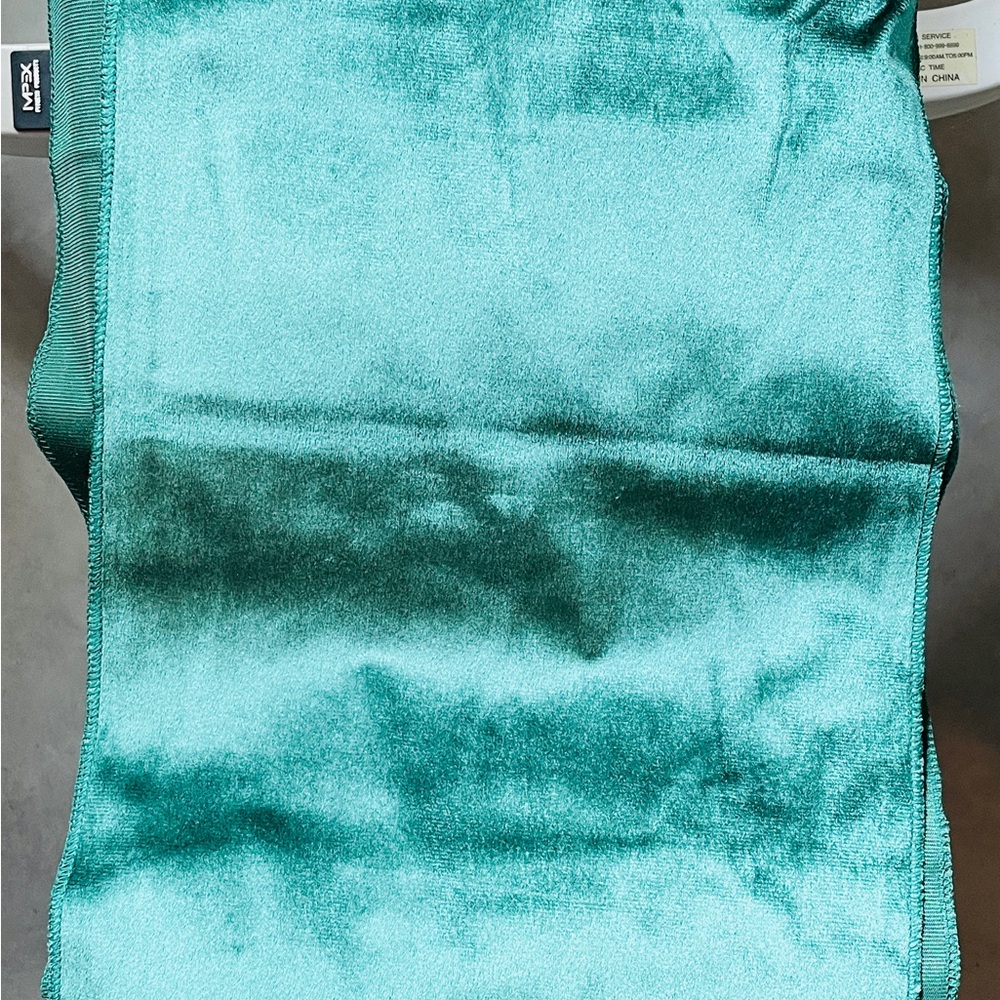 Hunter Green Velvet Table Runner